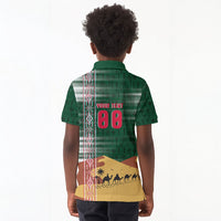 Personalized Algeria Champions Football 2026 Kid Polo Shirt Fennec Fox Victory Mascot - Traditional Berber Pattern