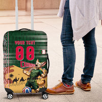 Personalized Algeria Champions Football 2026 Luggage Cover Fennec Fox Victory Mascot - Traditional Berber Pattern