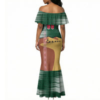 Personalized Algeria Champions Football 2026 Mermaid Dress Fennec Fox Victory Mascot - Traditional Berber Pattern