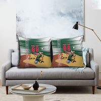 Personalized Algeria Champions Football 2026 Pillow Cover Fennec Fox Victory Mascot - Traditional Berber Pattern