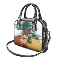 Personalized Algeria Champions Football 2026 Shoulder Handbag Fennec Fox Victory Mascot - Traditional Berber Pattern