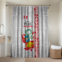 Peru Independence Day Bathroom Set Peruvian Flag Coat of Arms Inca Pattern