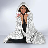 Peru Independence Day Hooded Blanket Peruvian Flag Coat of Arms Inca Pattern