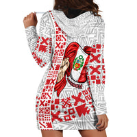 Peru Independence Day Hoodie Dress Peruvian Flag Coat of Arms Inca Pattern