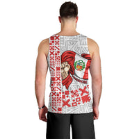 Peru Independence Day Men Tank Top Peruvian Flag Coat of Arms Inca Pattern