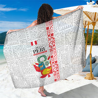 Peru Independence Day Sarong Peruvian Flag Coat of Arms Inca Pattern