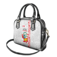Peru Independence Day Shoulder Handbag Peruvian Flag Coat of Arms Inca Pattern