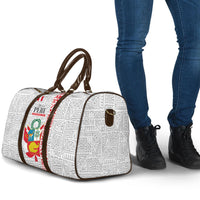 Peru Independence Day Travel Bag Peruvian Flag Coat of Arms Inca Pattern