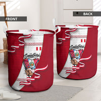 Somos Peru Independence Day Laundry Basket Inti Sun God Andean Condor Tribal