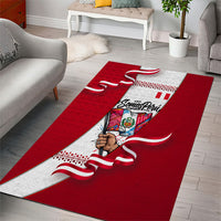 Somos Peru Independence Day Area Rug Inti Sun God Andean Condor Tribal