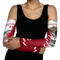 Somos Peru Independence Day Arm Sleeves Inti Sun God Andean Condor Tribal