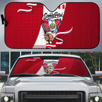 Somos Peru Independence Day Auto Sun Shade Inti Sun God Andean Condor Tribal