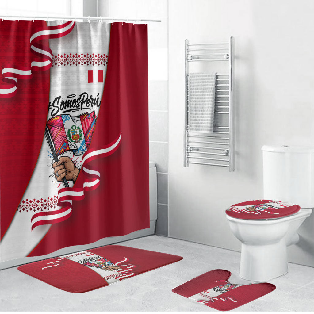 Somos Peru Independence Day Bathroom Set Inti Sun God Andean Condor Tribal