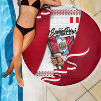 Somos Peru Independence Day Beach Blanket Inti Sun God Andean Condor Tribal