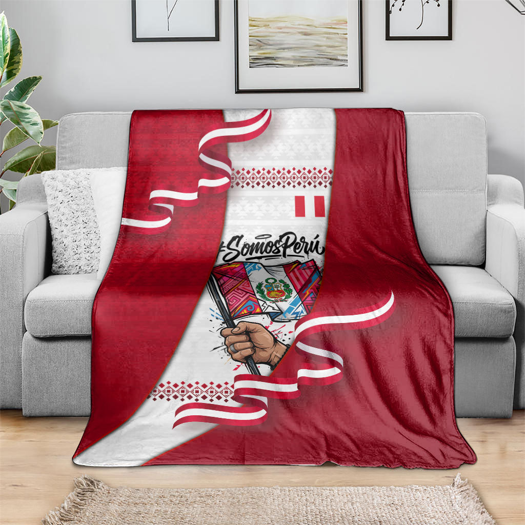 Somos Peru Independence Day Blanket Inti Sun God Andean Condor Tribal