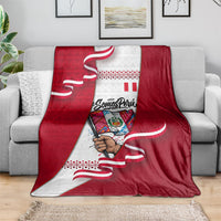Somos Peru Independence Day Blanket Inti Sun God Andean Condor Tribal