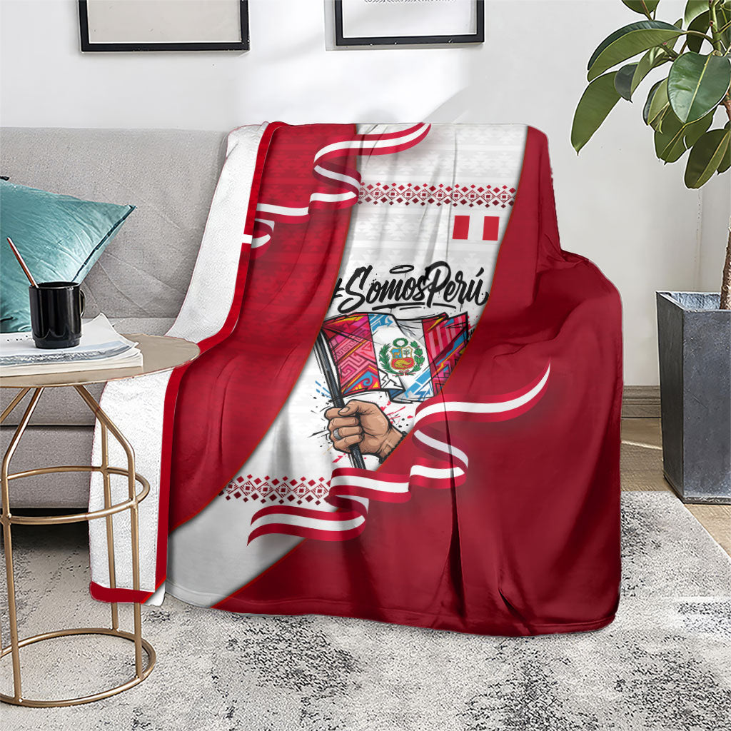 Somos Peru Independence Day Blanket Inti Sun God Andean Condor Tribal