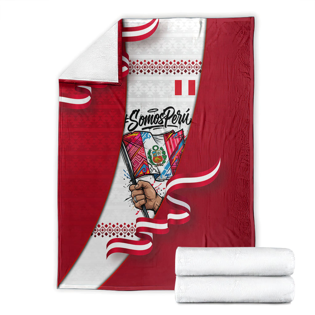 Somos Peru Independence Day Blanket Inti Sun God Andean Condor Tribal