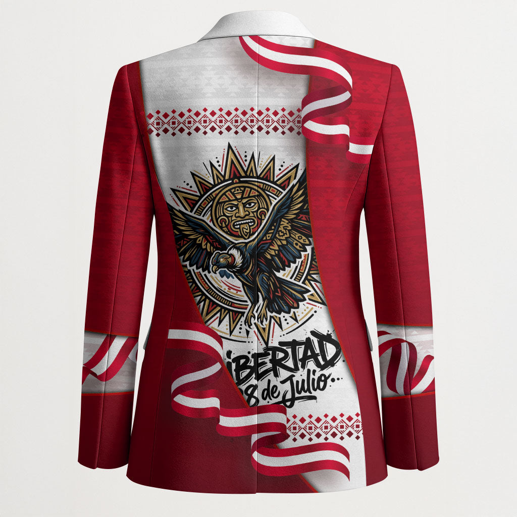 Somos Peru Independence Day Blazer Inti Sun God Andean Condor Tribal