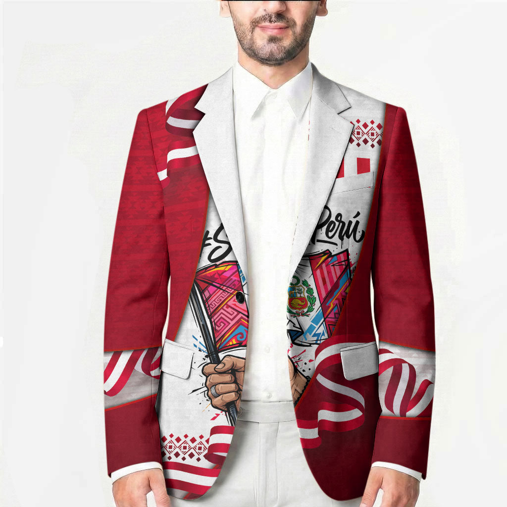 Somos Peru Independence Day Blazer Inti Sun God Andean Condor Tribal