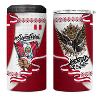 Somos Peru Independence Day 4 in 1 Can Cooler Tumbler Inti Sun God Andean Condor Tribal