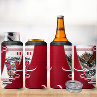 Somos Peru Independence Day 4 in 1 Can Cooler Tumbler Inti Sun God Andean Condor Tribal