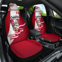 Somos Peru Independence Day Car Seat Cover Inti Sun God Andean Condor Tribal