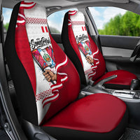Somos Peru Independence Day Car Seat Cover Inti Sun God Andean Condor Tribal