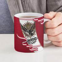 Somos Peru Independence Day Ceramic Mug Inti Sun God Andean Condor Tribal