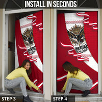 Somos Peru Independence Day Door Cover Inti Sun God Andean Condor Tribal