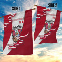 Somos Peru Independence Day Garden Flag Inti Sun God Andean Condor Tribal