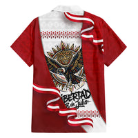Somos Peru Independence Day Hawaiian Shirt Inti Sun God Andean Condor Tribal