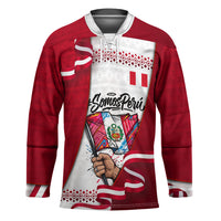 Somos Peru Independence Day Hockey Jersey Inti Sun God Andean Condor Tribal