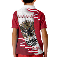 Somos Peru Independence Day Kid Polo Shirt Inti Sun God Andean Condor Tribal