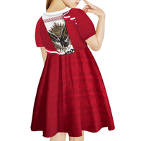 Somos Peru Independence Day Kid Short Sleeve Dress Inti Sun God Andean Condor Tribal