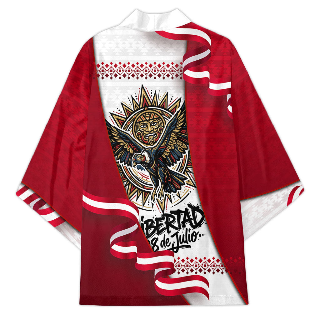 Somos Peru Independence Day Kimono Inti Sun God Andean Condor Tribal