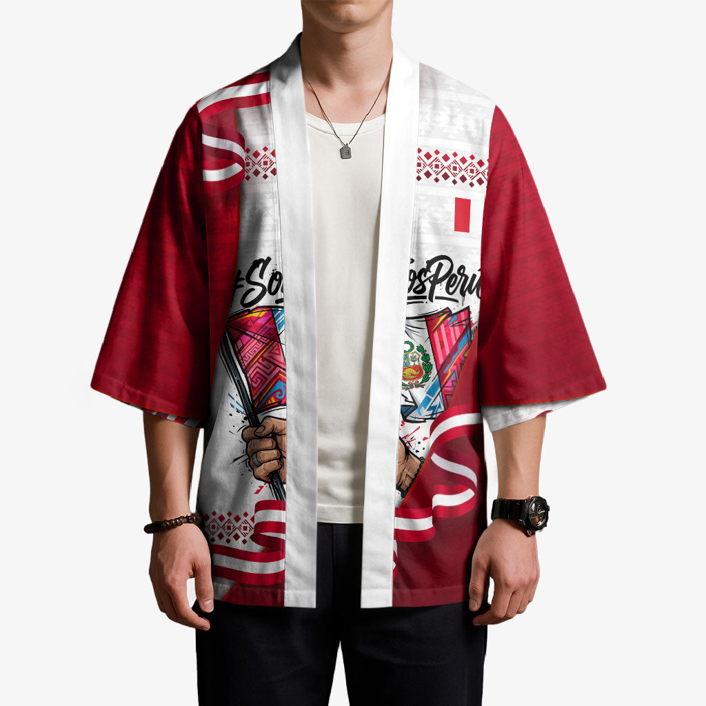 Somos Peru Independence Day Kimono Inti Sun God Andean Condor Tribal