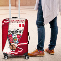 Somos Peru Independence Day Luggage Cover Inti Sun God Andean Condor Tribal