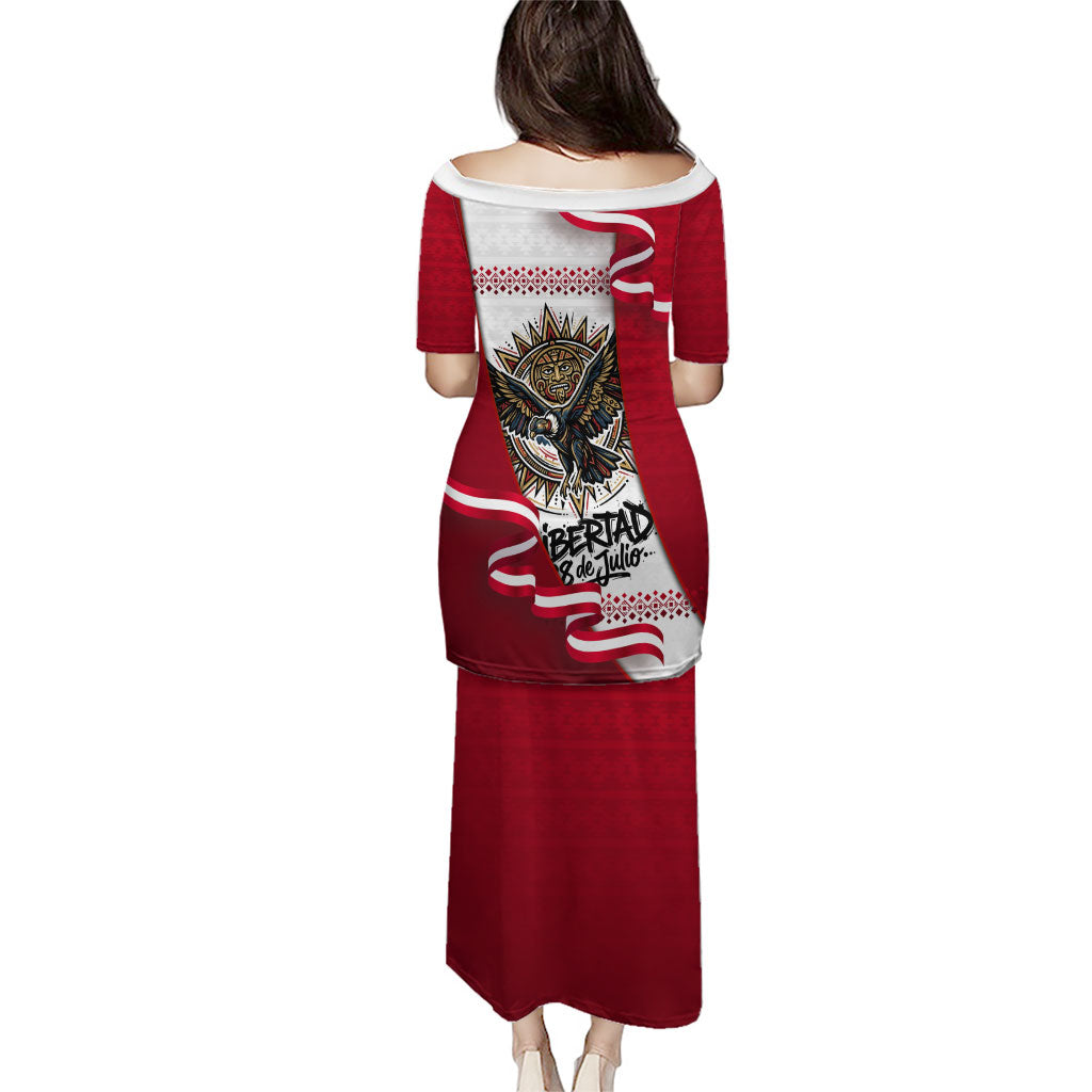 Somos Peru Independence Day Puletasi Inti Sun God Andean Condor Tribal