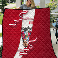 Somos Peru Independence Day Quilt Inti Sun God Andean Condor Tribal