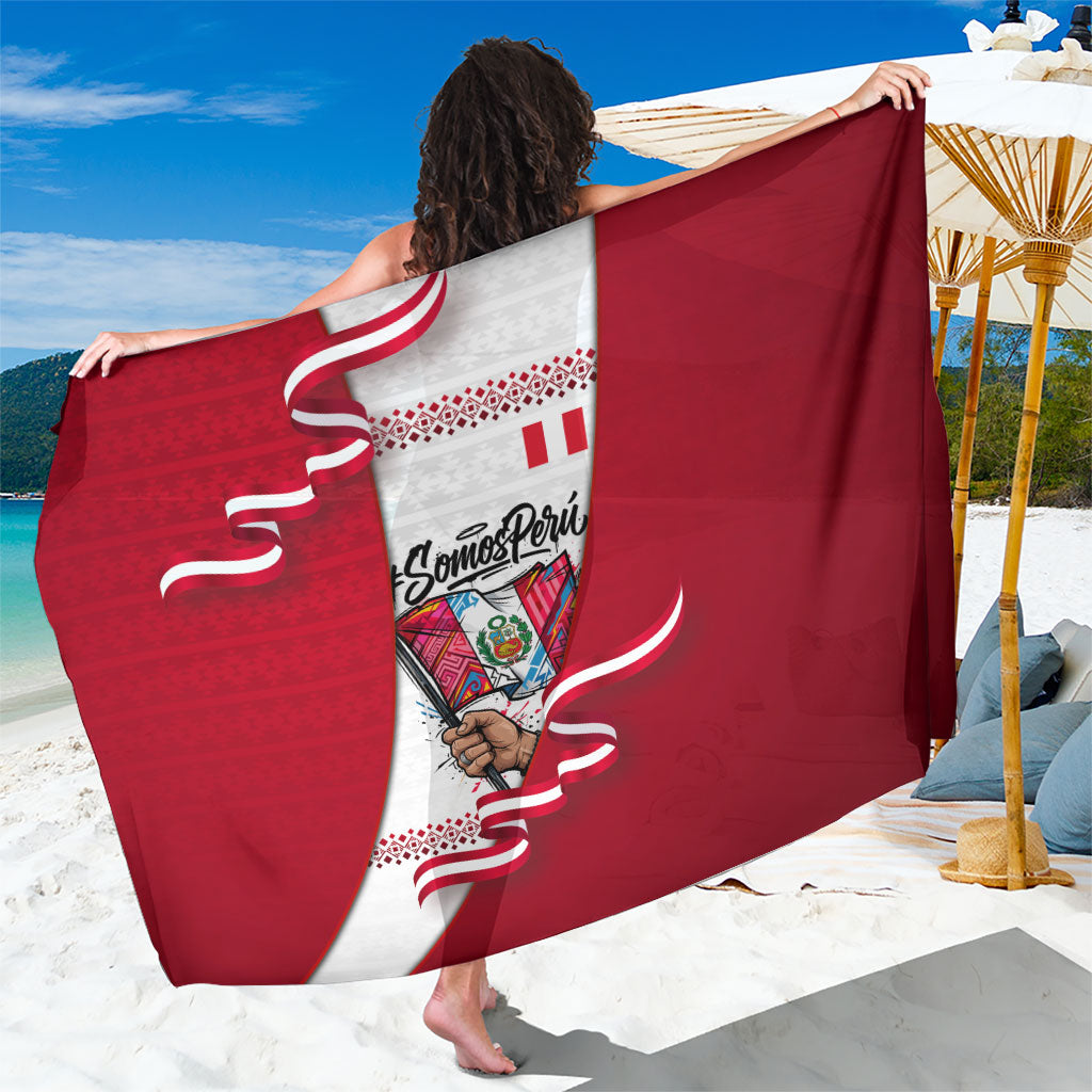 Somos Peru Independence Day Sarong Inti Sun God Andean Condor Tribal