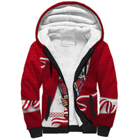 Somos Peru Independence Day Sherpa Hoodie Inti Sun God Andean Condor Tribal