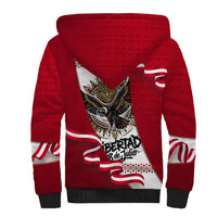 Somos Peru Independence Day Sherpa Hoodie Inti Sun God Andean Condor Tribal