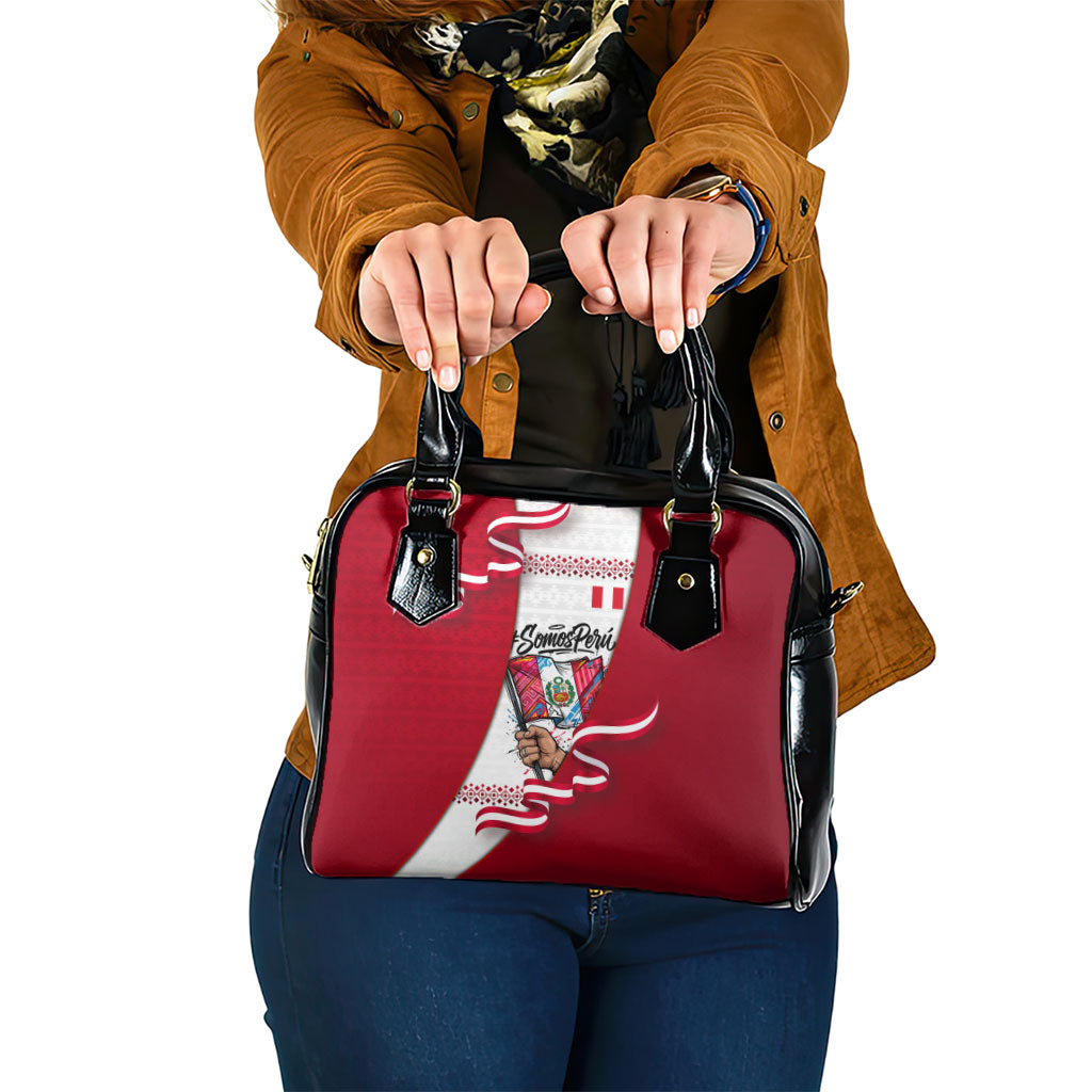 Somos Peru Independence Day Shoulder Handbag Inti Sun God Andean Condor Tribal