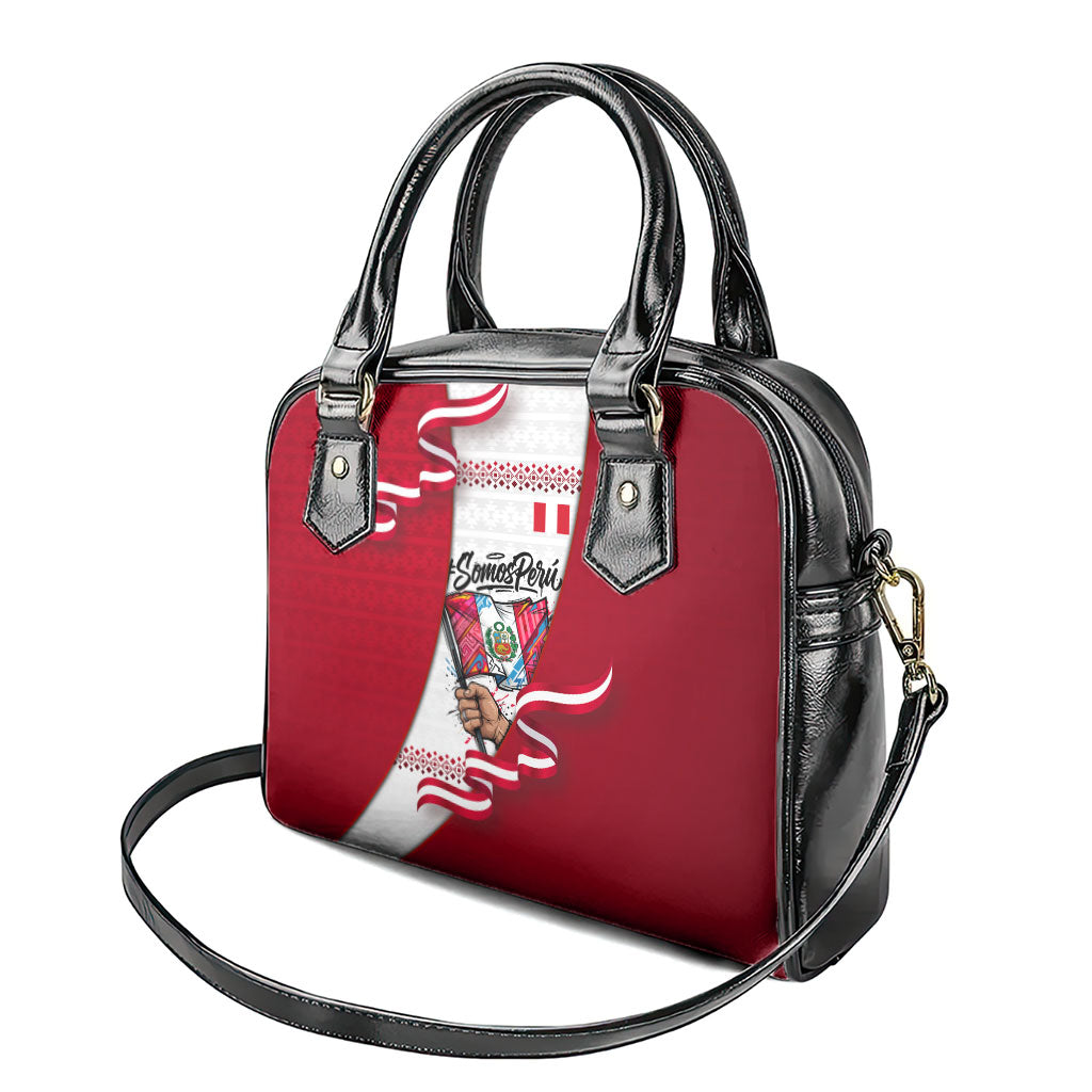Somos Peru Independence Day Shoulder Handbag Inti Sun God Andean Condor Tribal