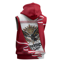 Somos Peru Independence Day Sleeveless Hoodie Inti Sun God Andean Condor Tribal