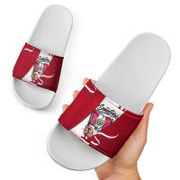 Somos Peru Independence Day Slide Sandals Inti Sun God Andean Condor Tribal