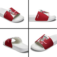 Somos Peru Independence Day Slide Sandals Inti Sun God Andean Condor Tribal