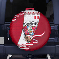 Somos Peru Independence Day Spare Tire Cover Inti Sun God Andean Condor Tribal