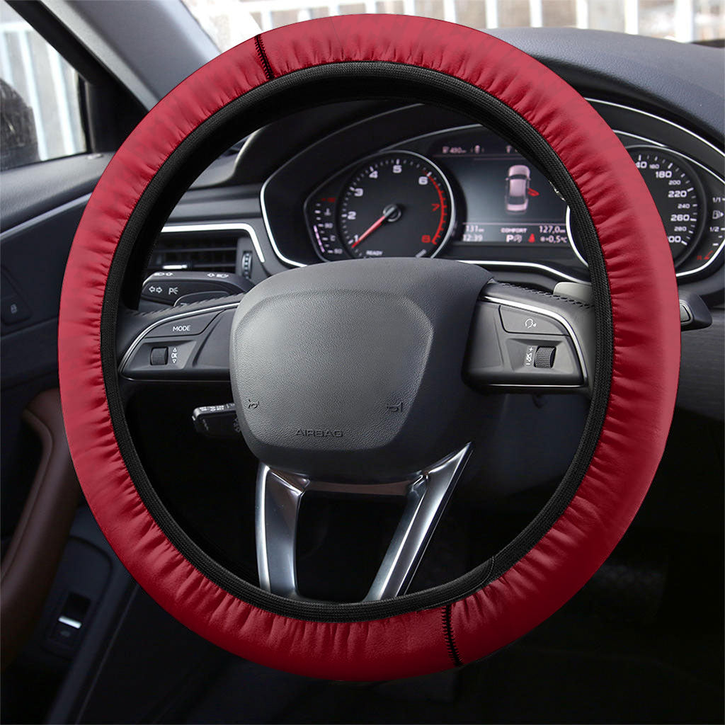 Somos Peru Independence Day Steering Wheel Cover Inti Sun God Andean Condor Tribal